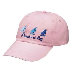 Baseball Cap-3 Boats/Penobscot Bay