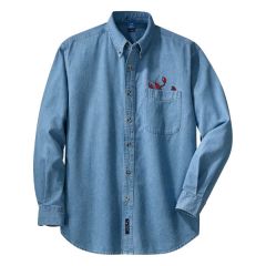 Men's LS Denim with Lobster Pocket